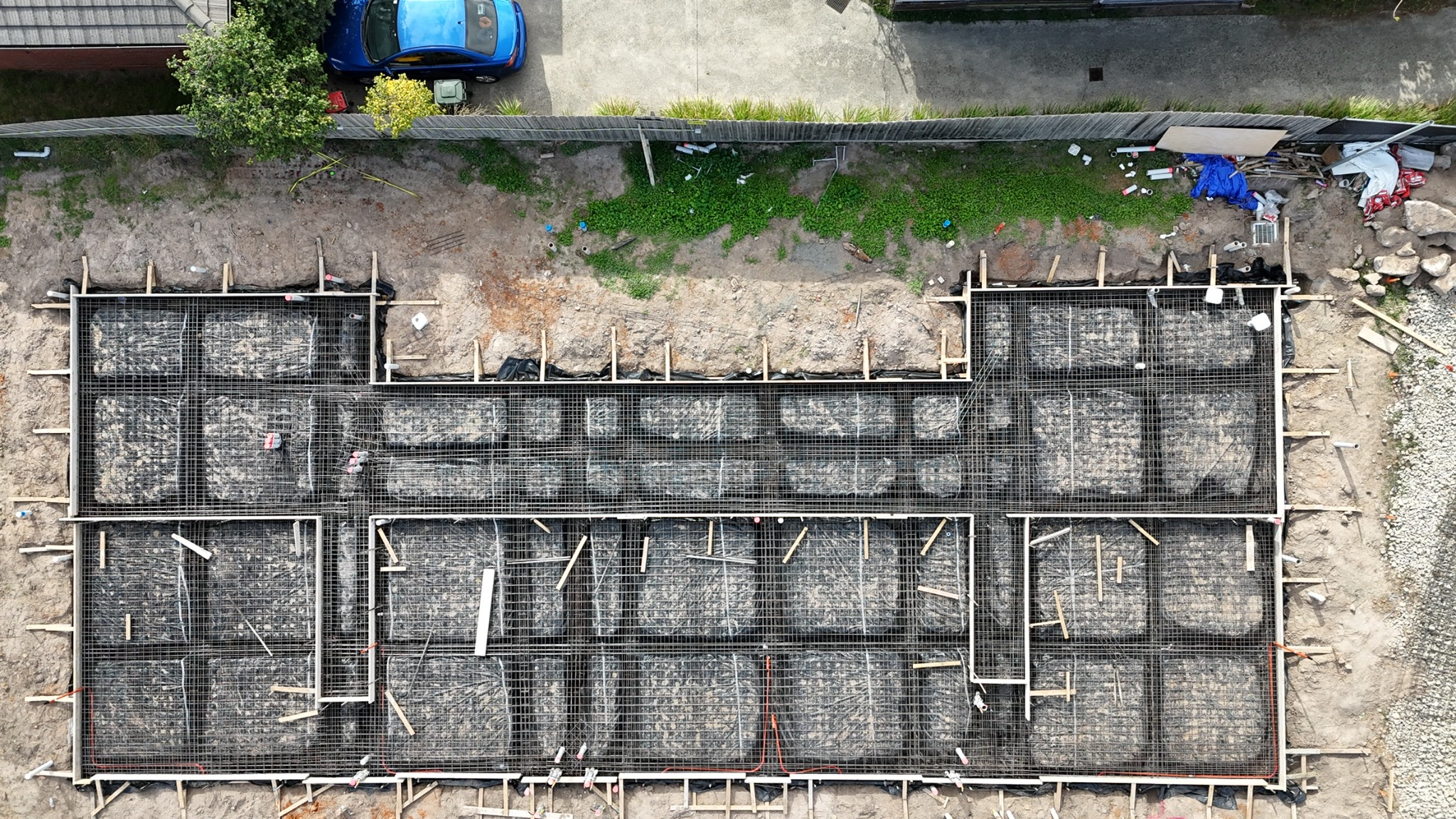 Concrete slabs and structural works